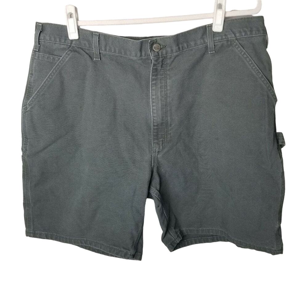 Carhartt Mens Carpenter Shorts Workwear Utility Canvas Size 42 Rugged Durable